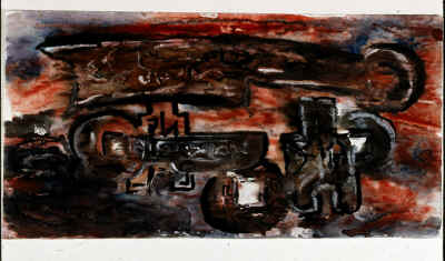 V�rldens �ldsta pengar. F�reningssparbanken, Lule�. 80 x 150 cm. -85