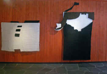 Efter flodv�gen 130 x 180, Kinesiska Muren 260 x 185